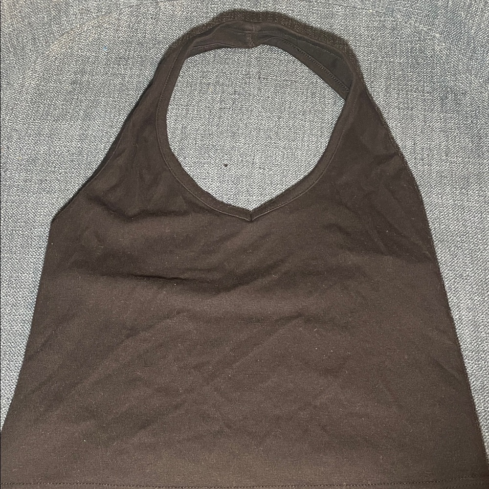 Black Halter Top